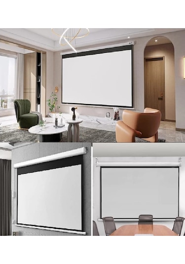 Peak M200 400x300 CM Motorlu Kumandalı Projeksiyon Perdesi