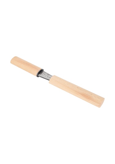 Geeroyoo Bar Ve Restoranlar İçin Ahşap Saplı Halka Buz Kesici Bıçağı - Dayanıklı Yüksek Karbon Çelik Bıçak Ve Koruyucu Kılıf Diğer