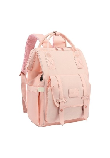 Sırt Pembe Kapasiteli Giden Fonksiyonlu Çok Çantası Çantası Büyük Bebek Bakım Anne Si Pudra Pudra