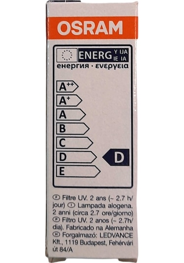 G9 Halojen Ampul 40W Osram Halopin 3000K