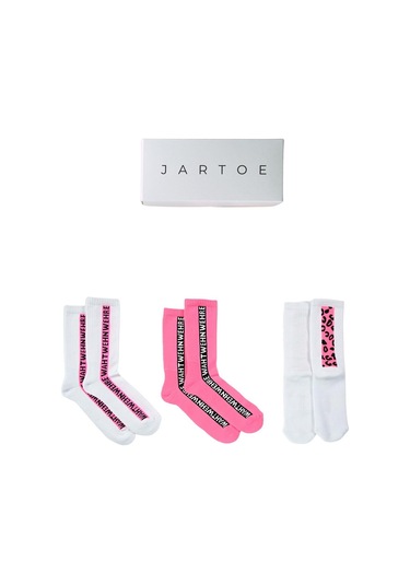 Kadın Bellaterra 3'lü Spor Soket Çorap Renkli