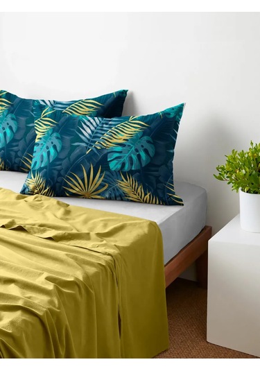 Vasilisa 50x70 Cm Yastık Kılıfları, 2 Adet, Pazen Kumaş, %100 Pamuk 446146056 Yeşil