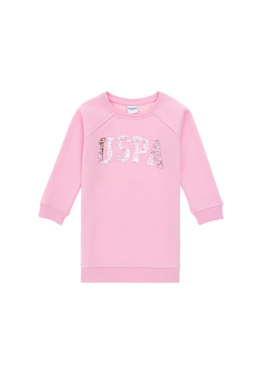 U.s. Polo Assn. Kız Çocuk Pembe Elbise Örme 50298903-vr041 Pembe