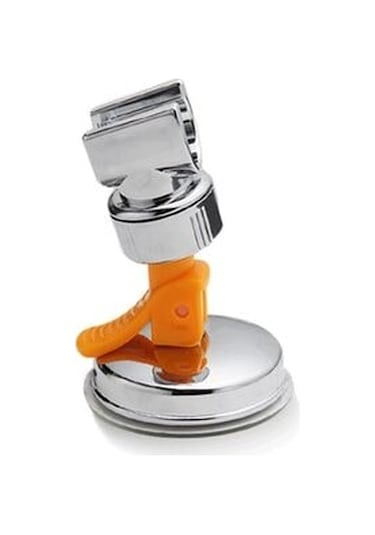 Vakumlu Duş Başlığı Askısı Vantuzlu Ayarlanabilir Duş Mafsalı Turuncu