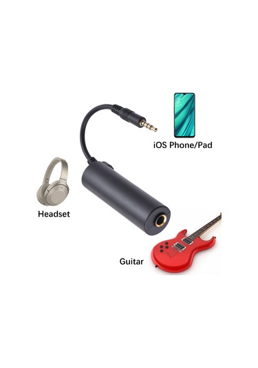 Suofeng İphone/ipad/ipod İçin 3.5mm Gitar Ses Arabirimi Ve Efektör Bağlantı Kablosu