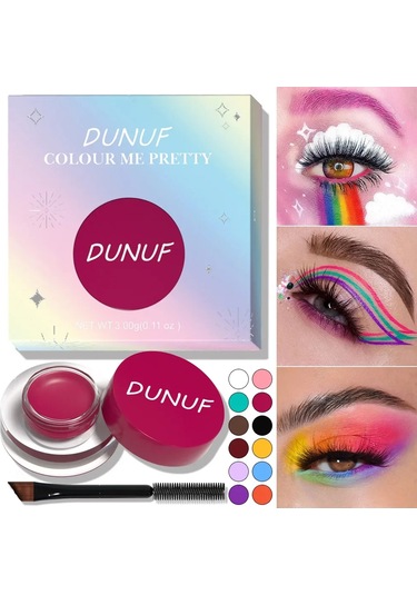 Su Geçirmez Ve Dayanıklı Mat Göz Farı Eyeliner Krem 12 Renkli Kaş Boyası Krem 113 C01