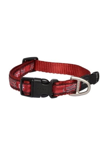 Rogz Fancy Dress Halsband M Red Rogz Bone Boyun Tasması Kırmızı