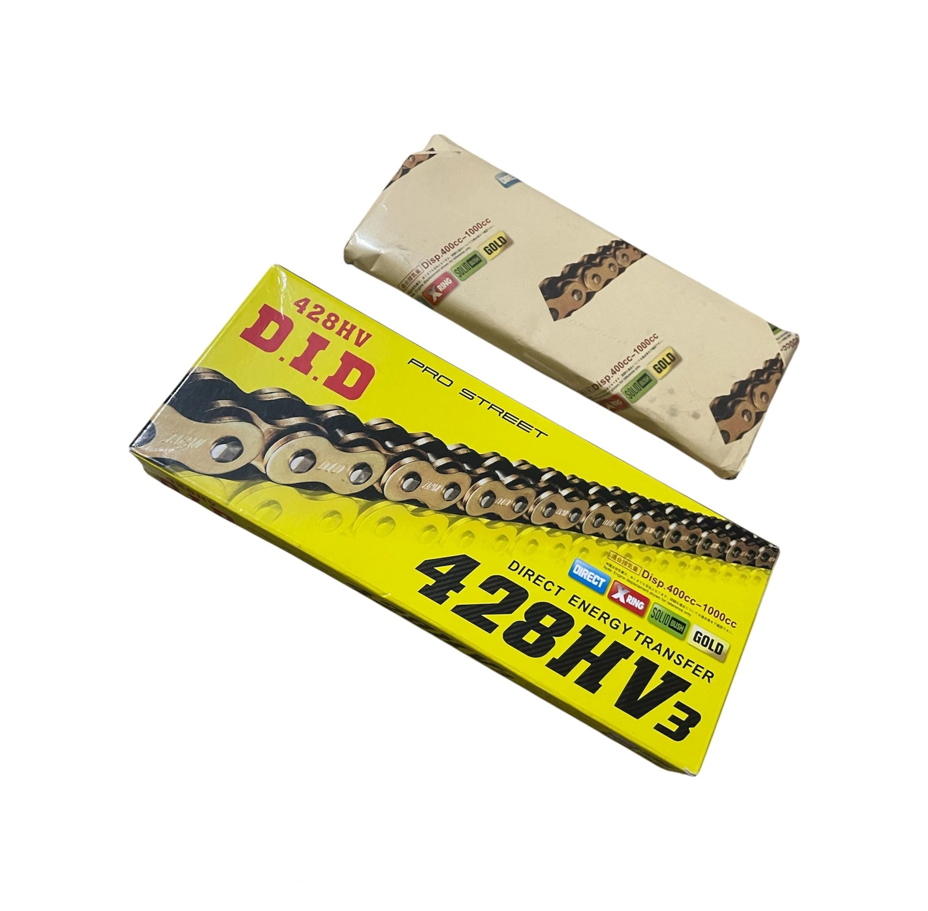 Motosiklet Zincir 428 X 128 Bakla Oringli Gold Did