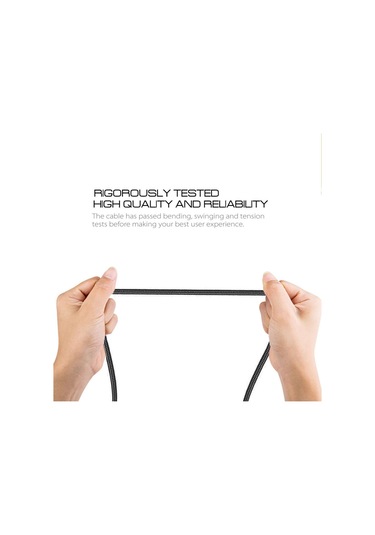 1m 2a Çıkış Usb To Usb-c / Type-c Nylon Örgü Tarzı Veri Senkronizasyon Şarj Kablosu Kırmızı