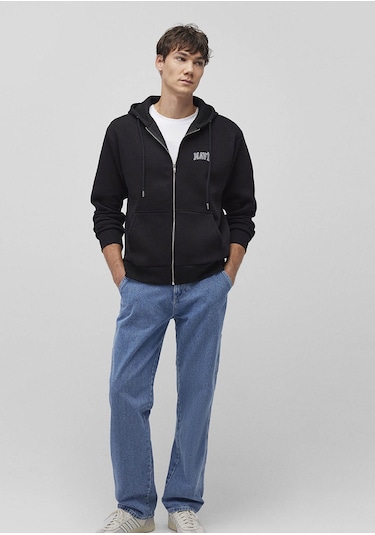 Mavi Logo Siyah Erkek Sweatshirt M0611715-900 Siyah Mavi Logo Siyah Erkek Sweatshirt M0611715-900 Siyah