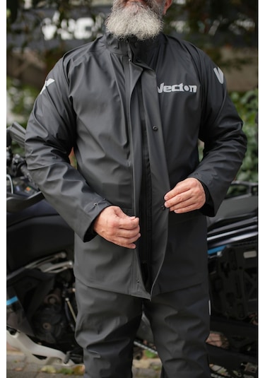 Tech90 Nefes Alır Esnek Özel Üretim Dikişsiz Motorcu Yağmurluk
