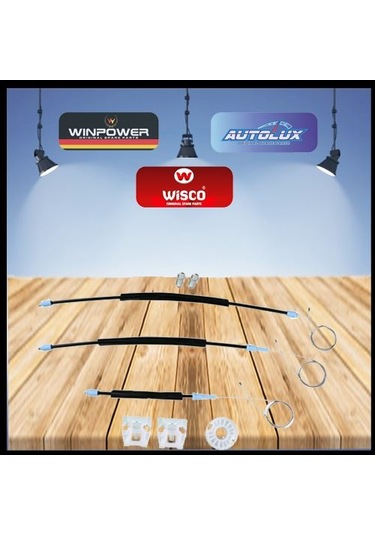 WISCO 368 Cam Kriko Tamir Takımı Ön Sağ 4 Kapı VW Golf3 92-98