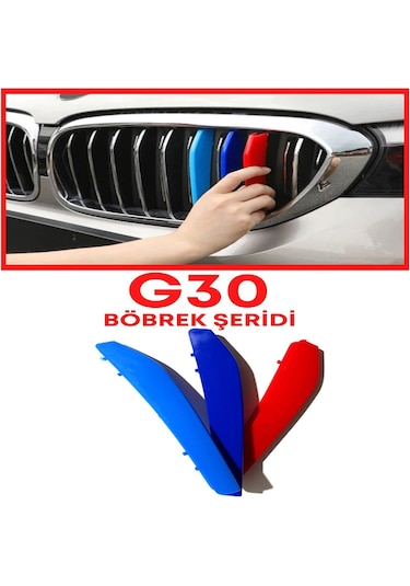 G30 2018- 3 Renk M Stil Panjur Böbrek Şeridi