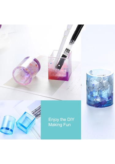 Hangfox Silikon Kalem Kutusu Kalıbı - Kâğıt Çiçekli Dıy Dekoratif Organizatör - Kare Şekilli Silikon模 - Ev Dekorasyonu Ve Sanat El Eserleri İçin Diğer