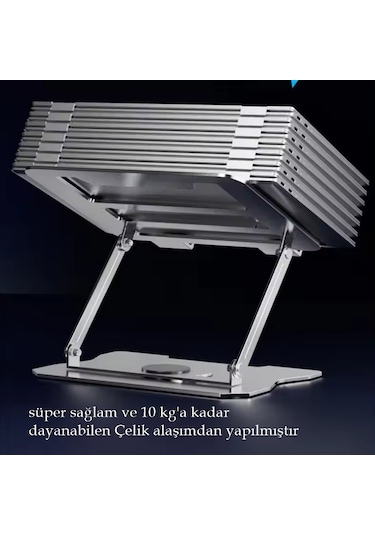 360'dönen Çelik Laptop Standı Dizüstü Bilgisayar Tablet Yükseltic