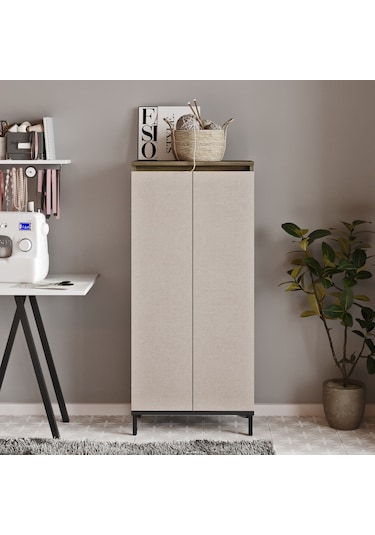 Robin Home Gloria Çok Amaçlı Dolap Banyo Dolabı Mutfak,Ofis,Kiler (484879304) Bej