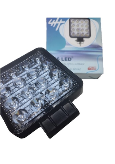 2 Adet 16 Ledli Çalışma Lambası Kalınlık 40 MM 8-110 Volt Ip67