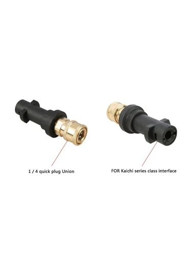 Basınçlı Yıkama Tabancası Adaptörü 1/4 Hızlı Adaptör + Karcher Uyumlu K2 K6 K7 İçin 5 Nozul