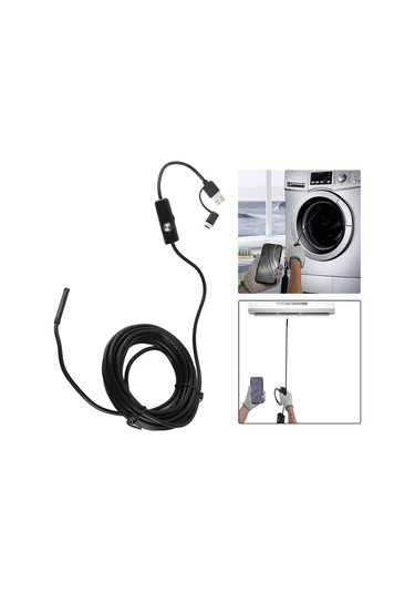 Suofeng 5.5mm Usb Type-c Endoskop Kamerası - 5m Sabit Kablolu, Led Işıklı, Ip67 Su Geçirmez, Android/windows Uyumlu, Otomobil Ve Ev İçin