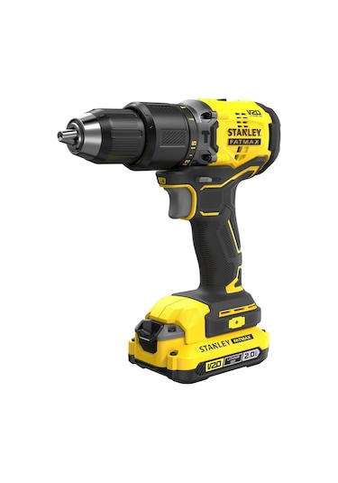 Stanley 18v 2.0ah V20 Li-ıon Çift Akülü Kömürsüz Darbeli Matkap Sbd715d2k-tr