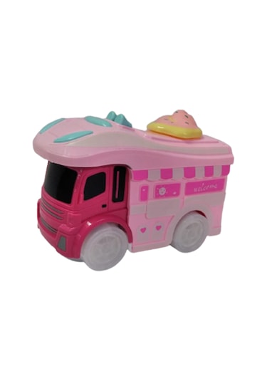Beyaz Kuş Oyuncak Sevimli Kamyon Pembe Işıklı Sesli Yürüyen 15 Cm