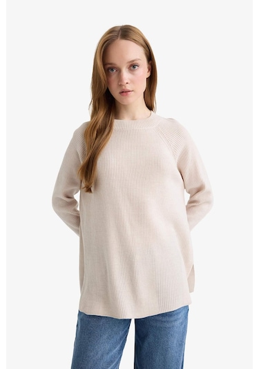 Defacto Regular Fit Bisiklet Yaka Basic Düz Triko Kazak D6911ax25wnbg300 Bej-bg300 Defacto Regular Fit Bisiklet Yaka Basic Düz Triko Kazak D6911ax25wnbg300 Bej-bg300