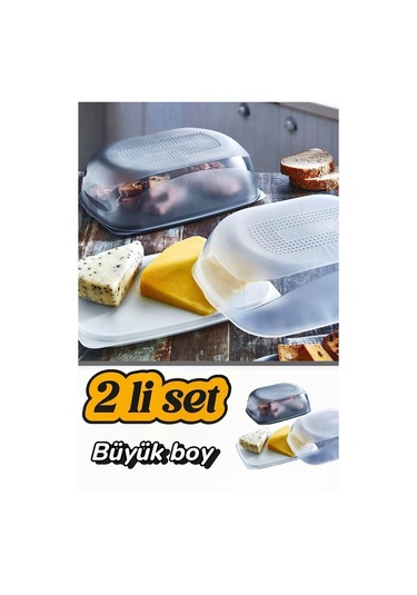 Servis Saklama Kabı 2'li Set Büyük Boy Çok Amaçlı Saklama Kutusu