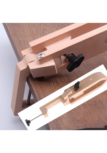 Suntek El Dikişi Için Ahşap Deri Dikiş Tutucu Masa Masaüstü