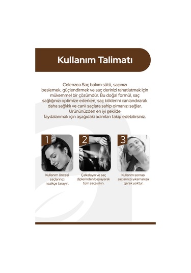 Celenzea Saç Bakım Sütü 100 ML