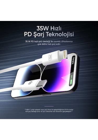 S-link Sl-c120 35w Quick Super Charge 1m Pd Type C To Lightning Hızlı