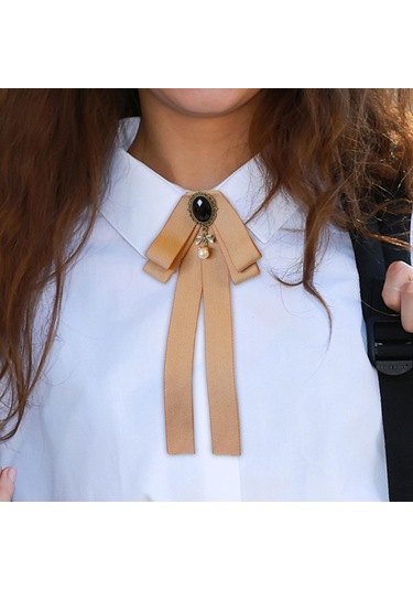 Homyl Şerit Papyon Broş Boyun Kravat Kokteyller Parti Mezuniyet Haki