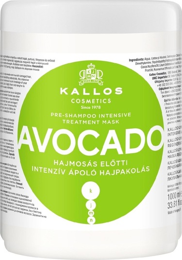Kallos Cosmetics Avocado Şampuan Öncesi Saç Bakım Maskesi 1 L