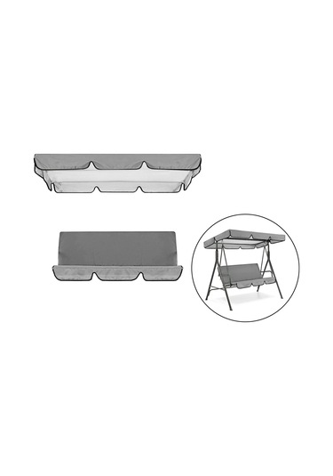 Suntek Magideal Su Geçirmez Salıncak Gölgelik Tente Seti Açık Gri