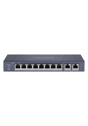 Hikvision Ds-3E0310P-E-M 8 Port 10/100 Mbps 8 Port Poe 60 W Hızlı Ethernet Switch