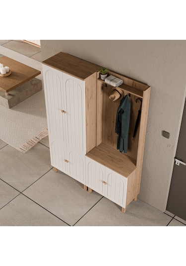 Set 5084-5072 Rapsody 6 Kapaklı Membran 9 Askılı Bohem Portmant