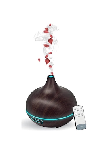 Hava Nemlendirici Buhar Makinesi ve Aroma Terapi Cihazı Led Işıklı Koyu SL-168