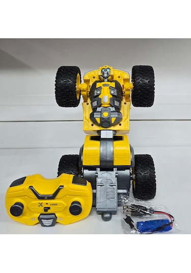 Oyuncak Transformers Bumblebee Kumandalı Robot Olan Sesli Araba