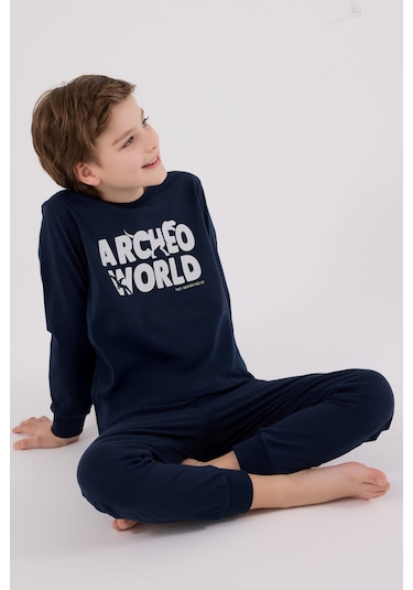 Rolypoly Erkek Çocuk Lacivert Pijama Takımı Rp3684-c-v2
