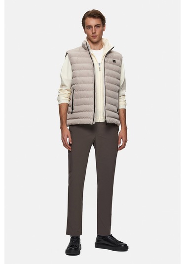 Twn Slim Fit Taş Düz Yelek Mont 5ecy705015033 S01