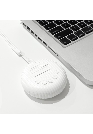 Geeksen Taşınabilir Bebek Uyku Makinesi Q3 - Beyaz Gürültü Terapisi İle Rahatlama Ve Uyku Desteği Beyaz