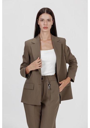 Kadın Blazer Ceket Haki