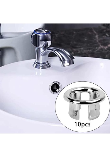 Suntek Mutfak Hollow Için 10 Adet Lavabo Taşma Kapağı Taşma