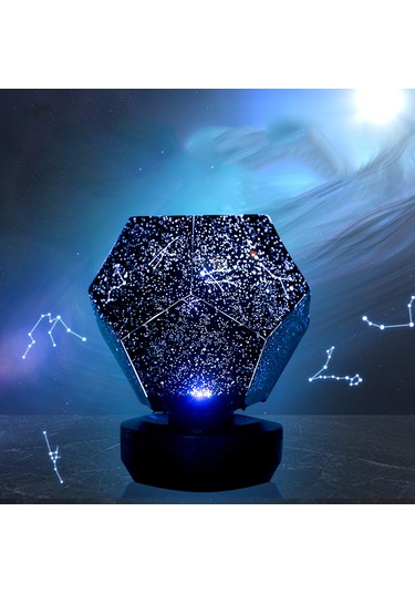 Yifomall 7 Renkli Yıldız Projektörü İle Bluetooth Hoparlör, Uzaktan Kumandalı Şarjlı Gölgeleme Lambası, Romantik Atmosfer Oluşturucu