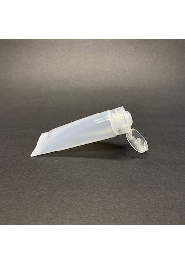 Boş Krem Tüpü Fliptop Kapaklı 10ml , Şeffaf Merhem Tüpü , Lipgloss Tüp 10 Ml X 3 Adet