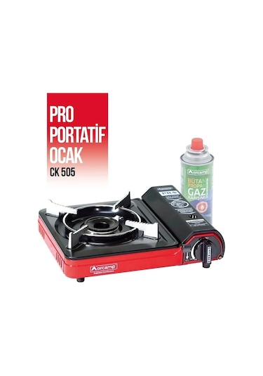 Orcamp Ck-505 Tekli Portatif Kamp Ocağı Gaz Stop Emn Kırmızı