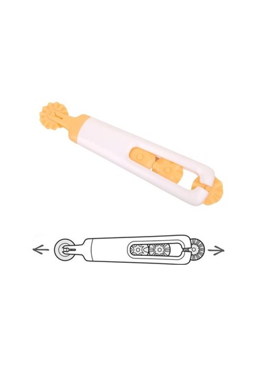 Rulo Docker Hamur Kesici Aracı Gıda Sınıfı Bpa Mini Boyutu Dalga Hamur Kesme Aleti Mutfak Aksesuarları