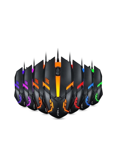 T-Wolf V1 Kablolu RGB Optik Mouse