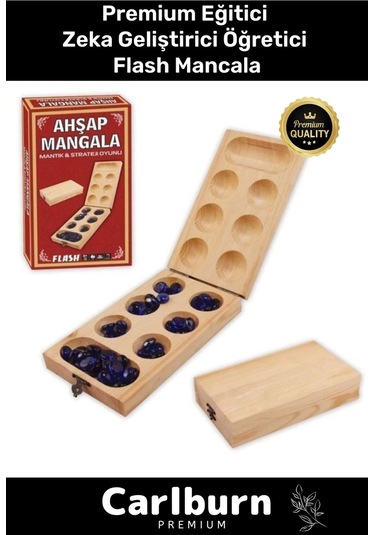 Premium Eğitici Zeka Geliştirici Öğretici Eğlence Aile Etkinlik Ahşap Flash Mangala Kutu Oyunu