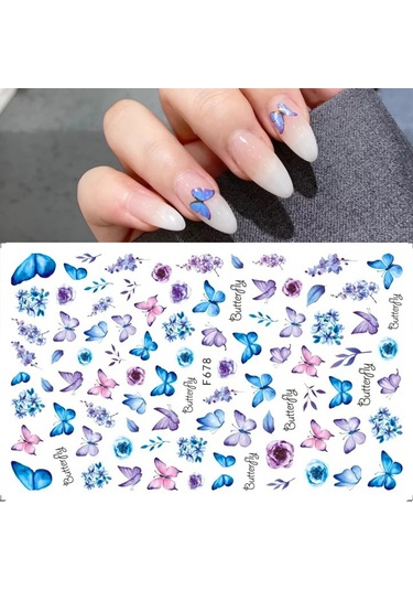 Yeşil Yapraklar Mantar 3d Yapıştırıcı Tırnak Çıkartmaları Şeytan Göz Dondurma Nail Art Kaydırıcılar Rüya Catcher Kaktüs Bahar Folyolar Ppeb171 Gümüş
