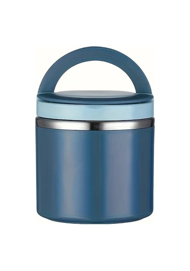 Chuangyinshop Mavi 21,3 Oz Paslanmaz Çelik Yemek Saklama Kabı Mavi